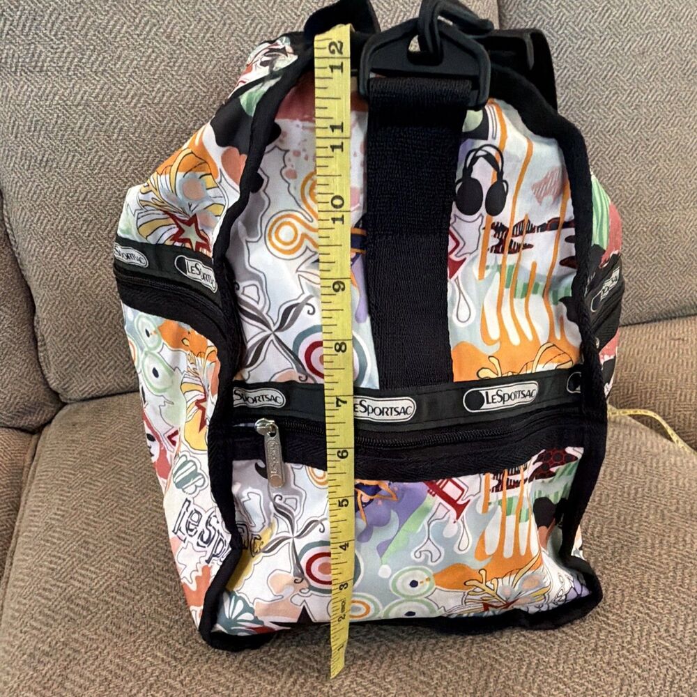 LeSportsac Women’s Large Retired Art School Print Travel Weekender Duffle Zip - Picture 10 of 15